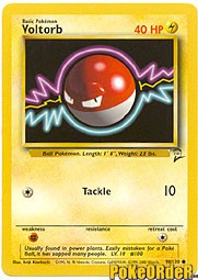 Pokemon Base Set 2 Common Card - Voltorb 98/130
