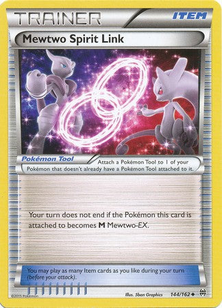 Mewtwo Spirit Link 144/162 Uncommon - Pokemon XY Break Through Card
