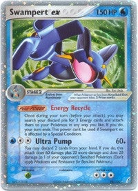 Pokemon EX Crystal Guardians Ultra Rare Card - Swampert ex 98/100
