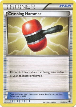 Pokemon Emerging Powers Uncommon Card - Crushing Hammer 92/98
