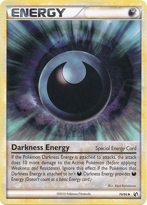 Pokemon Card HeartGold Undaunted Uncommon Darkness Energy 79/90