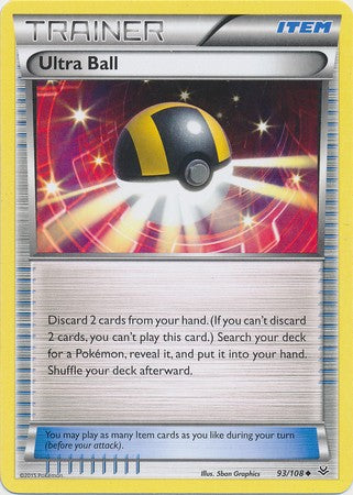 Ultra Ball 93/108 Uncommon - Pokemon XY Roaring Skies Card
