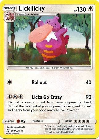 Lickilicky - 162/236 - Rare Sun & Moon: Unified Minds