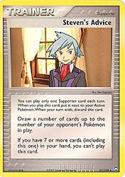Pokemon EX Power Keepers Uncommon Card - Steven's Advice 83/108