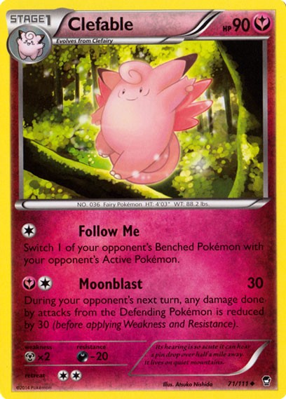 Clefable 71/111 - Pokemon XY Furious Fists Card