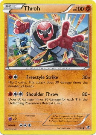 Throh 51/101 - Pokemon Plasma Blast Common Card