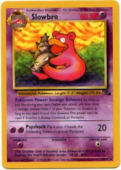 Pokemon Fossil Uncommon Card - Slowbro 43/62