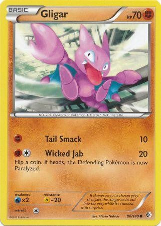 Gligar 80/149 - Pokemon Boundaries Crossed Common Card