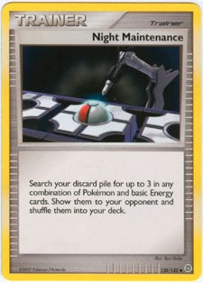 Pokemon Secret Wonders Uncommon Card - Night Maintenance 120/132