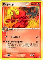 Pokemon EX Deoxys Uncommon Card - Magcargo 37/107