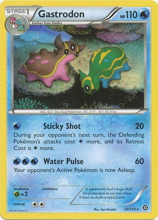 Gastrodon 29/114 Rare - Pokemon XY Steam Siege Card