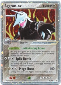 Pokemon EX Crystal Guardians Ultra Rare Card - Aggron ex 89/100
