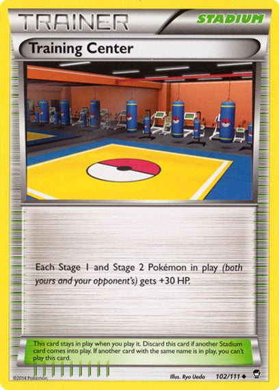 Training Center 102/111 - Pokemon XY Furious Fists Card