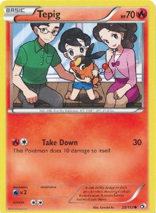 Tepig 25/113 - Pokemon Legendary Treasures Common Card