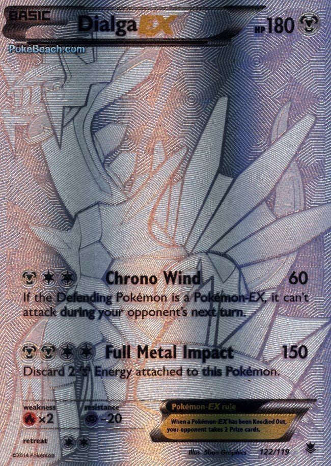 Dialga EX 122/119 - Pokemon XY Phantom Forces SECRET RARE Card