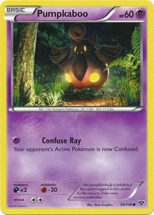 Pumpkaboo 56/146 - Pokemon XY Common Card
