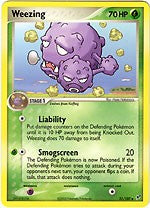 Pokemon EX Deoxys Uncommon Card - Weezing 51/107