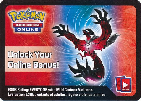 Yveltal Pokemon Legend of Kalos Tin Code Card