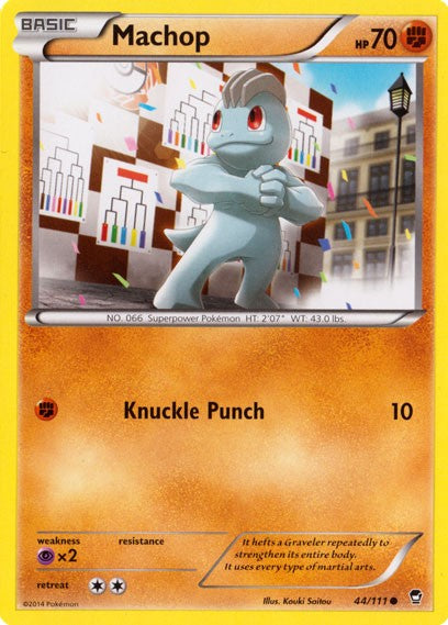 Machop 44/111 - Pokemon XY Furious Fists Card