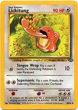 Pokemon Jungle Uncommon Card - Lickitung 38/64