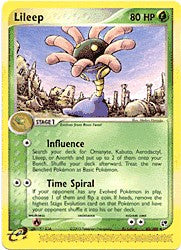 Pokemon Sandstorm Uncommon Card - Lileep 42/100