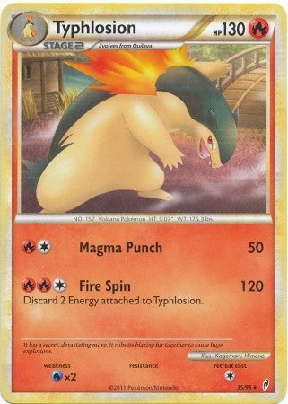 Pokemon Call Of Legends Typhlosion 35/95 Rare Card