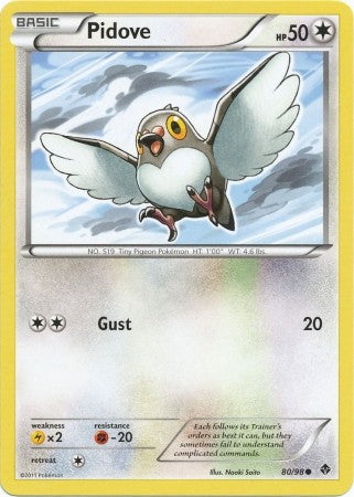 Pokemon Emerging Powers Common Card - Pidove 80/98