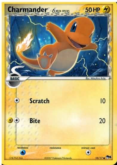 Pokemon POP Series 5 Promo Card Charmander 10/17 Common