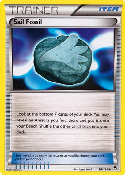 Sail Fossil 98/111 - Pokemon XY Furious Fists Card