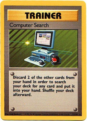 Pokemon Basic Rare Card - Trainer Computer Search 71/102