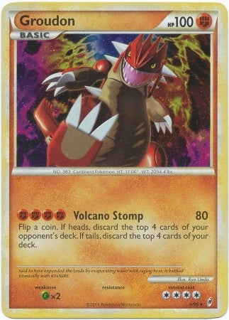 Pokemon Call Of Legends Groudon 6/95 Holo Rare Card