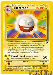Pokemon Base Set 2 Rare Card - Electrode 25/130