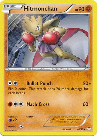 Hitmonchan 48/83 RARE - Pokemon Generations Card