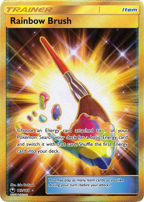 Rainbow Brush 182/168 Secret Rare - Celestial Storm SM7 Pokemon Card