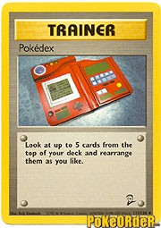 Pokemon Base Set 2 Uncommon Card - Trainer Pokedex 115/130