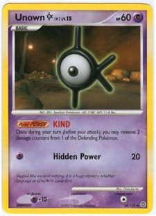 Pokemon Secret Wonders Uncommon Card - Unown K 68/132