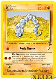 Pokemon Base Set 2 Common Card - Onix 84/130