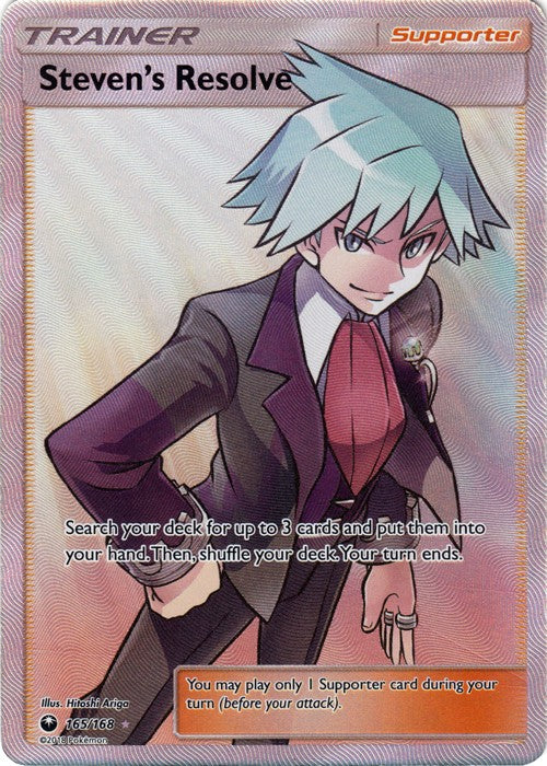 Steven's Resolve 165/168 Full Art - Celestial Storm SM7 Pokemon Card