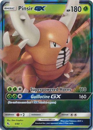 Pinsir GX - 6/68 - Ultra Rare Sun & Moon: Hidden Fates Singles