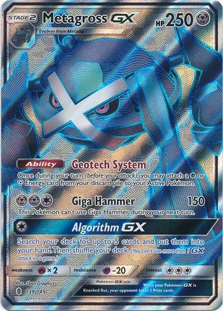 Metagross GX 139/145 Full Art - Pokemon Sun & Moon Guardians Rising Card