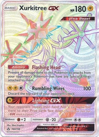 Xurkitree GX 160/156 Hyper Rare - Pokemon Ultra Prism