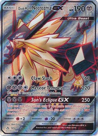 Dusk Mane Necrozma GX 145/156 Full Art - Pokemon Ultra Prism