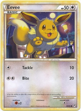 Pokemon Call Of Legends Eevee 56/95 Common Card