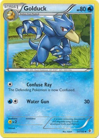 Golduck 34/149 - Pokemon Boundaries Crossed Uncommon Card