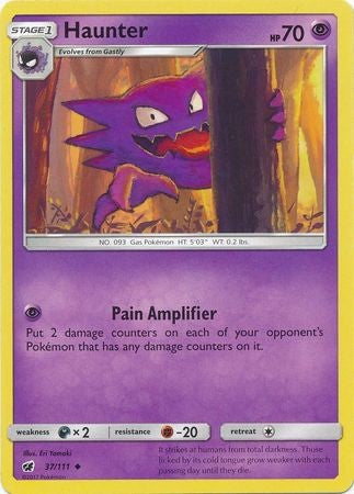 Haunter 37/111 Uncommon - Pokemon Crimson Invasion Card