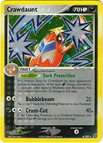Pokemon EX Deoxys Holo Rare Card - Crawdaunt 6/107