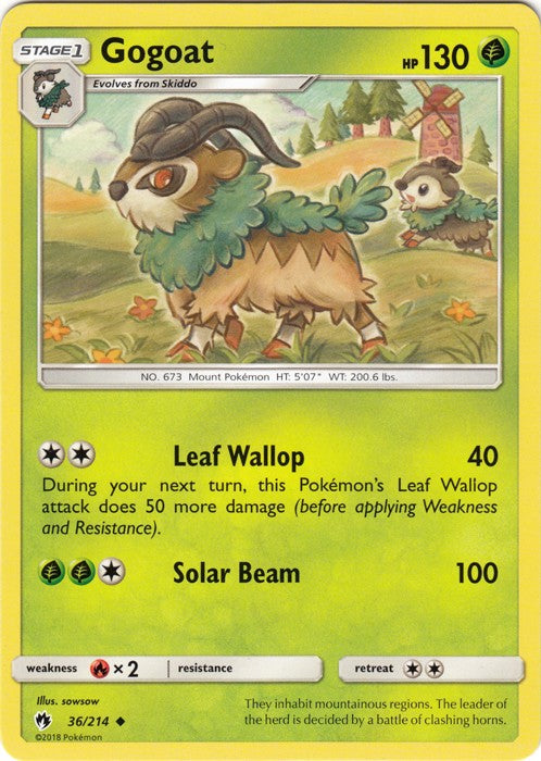Gogoat - 36/214 Pokemon » SM Lost Thunder Uncommon