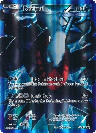 Darkrai BW73 - Pokemon Black & White OVERSIZED Full Art Ultra Rare Promo Card