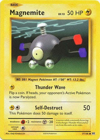 Magnemite 37/108 Common - Pokemon XY Evolutions Single Card
