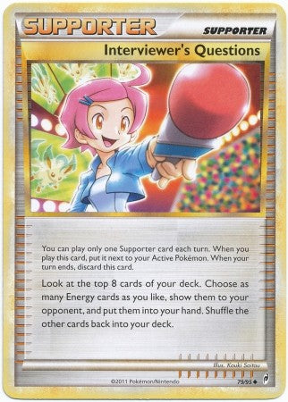 Pokemon Call Of Legends Interviewer's Questions 79/95 Uncommon Card